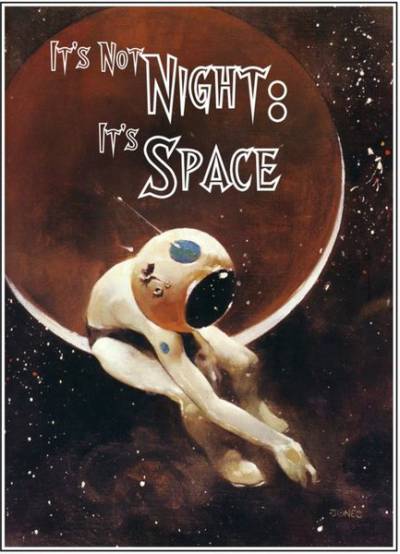 logo It's Not Night, It's Space